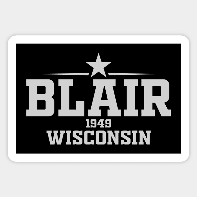 Blair Wisconsin Sticker by LocationTees